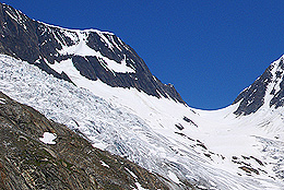 レッチェンリュッケと氷河の写真