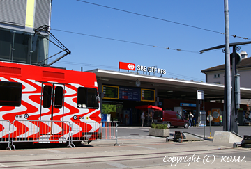 スイス国鉄の駅の写真