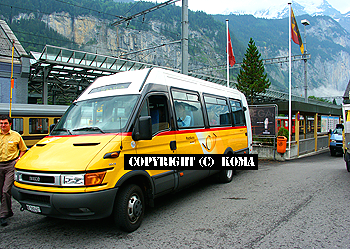 イーゼンフルー行きのバスの写真