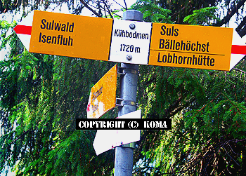 Kühbodmenの道標の写真