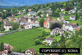 リヒテンシュタイン公国の田園風景の写真