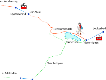 ゲンミ峠のマップ