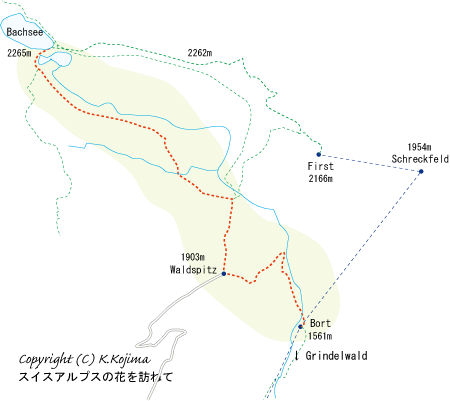 バッハアルプゼーの地図